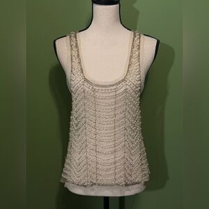 English Rose Beaded Cream Blouse